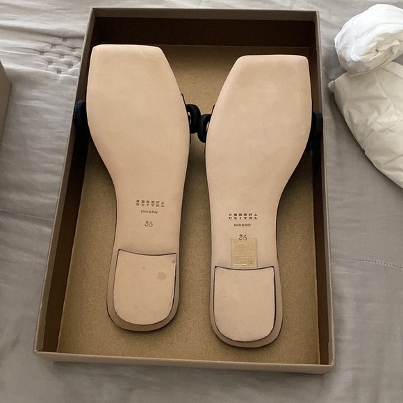 Serena uziyel silk satin sandal with chain - Picture 3 of 7